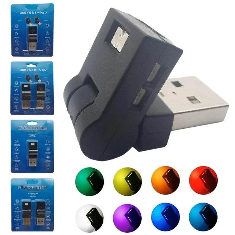 TPYE-C LED Smart Laptop Keyboard Light Home Office Decoration Night LED Atmosphere Lamp Mini LED Car Interior Emergency Lighting