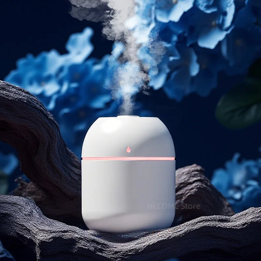 USB Car & Bedroom Humidifier | Aroma Diffuser, Night Light, 220ml Cool Mist