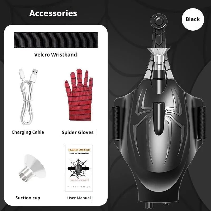 Spider Web Shooters Silk Cobweb Launcher Web Shooter Action Figure Manga Cosplay Accessories Gloves Toys Shoots Spiderwebs Gift