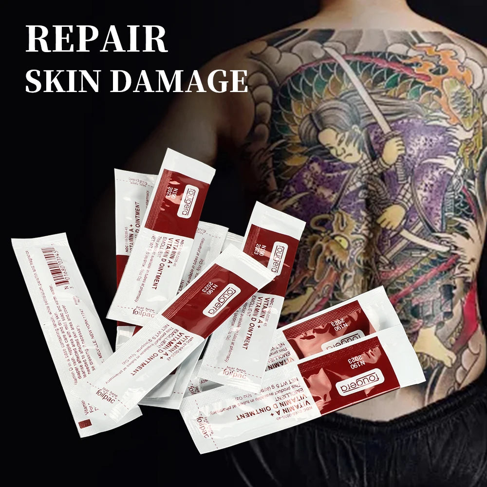10/30/50PCS Permanent Makeup Vitamin AD Ointment Anti Scar Tattoo Aftercare Cream For Tattoo Body Art Recovery Tattoo Supplies