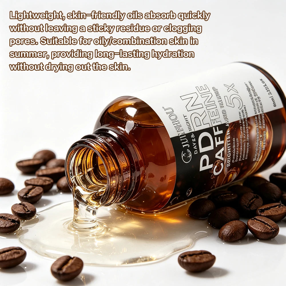 JUINHOU PDRN Caffeine Facial Serum Brightening Soothing Reduce Puffiness Makes Skin Look Plump And Vibrant Suitable For Everyone