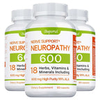 Neuropathy Support Supplement 600mg - Supports The Nervous System, Relieves Stress, Promotes Brain Function, and Boosts Energy