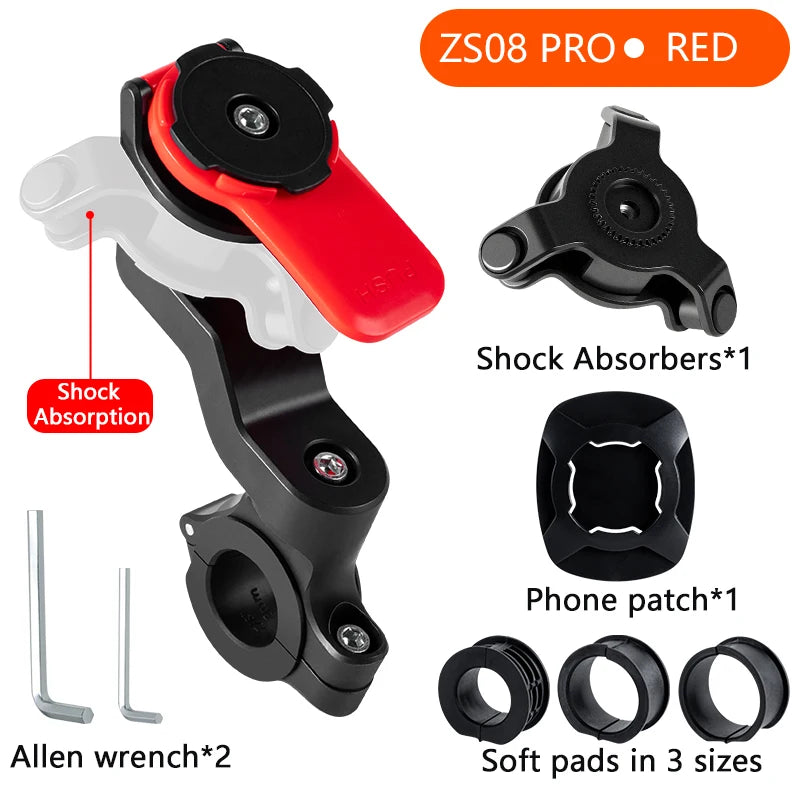Universal Bicycle Phone Holder, 360° Rotatable and Detachable Motorcycle Holder, Multi-functional Bicycle Handlebar Bracket