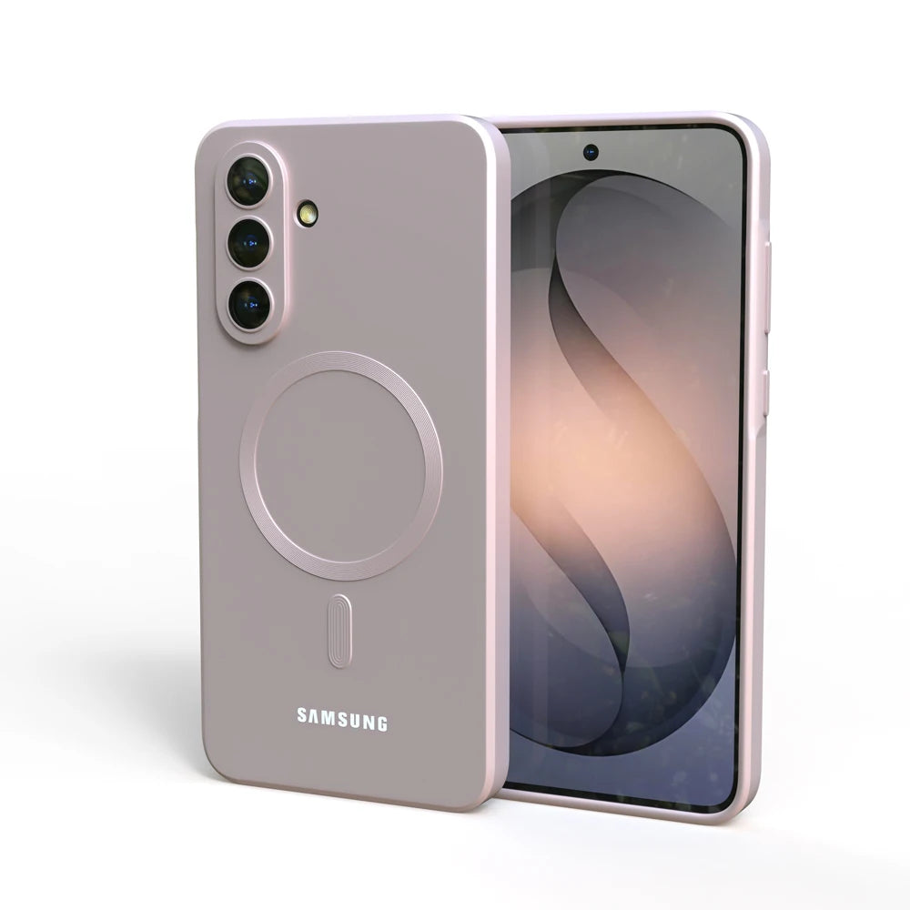For Samsung Galaxy A57 A56 A55 A54 A37 A17 5G Magsafe Case Soft Silicone Magnetic Shockproof Back Cover for S26 S25 S24 S23 S22
