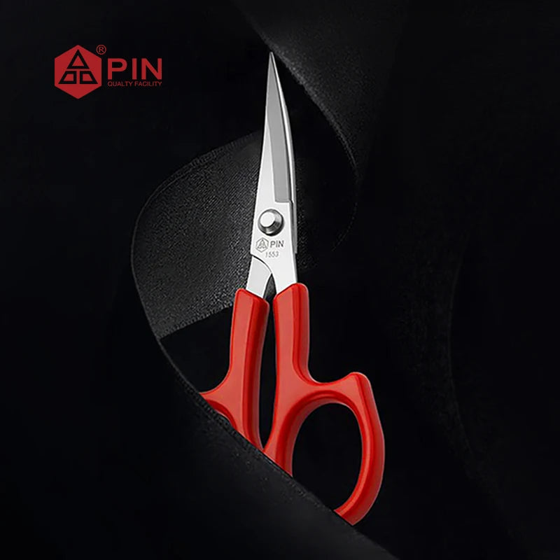 PIN 13cm/5.12inch Stainless Steel Embroidery Scissors - 2 Styles (Straight & Curved Head) for Sewing & Crafts Sewing Scissors