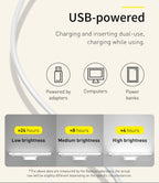 Baseus Desk Light Magnetic Hanging Table Lamp Rechargeable LED Stepless Dimming Desk Lamp Read Study Work Eye Protection Light