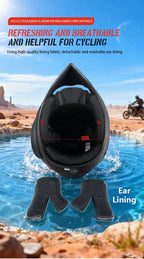 Off Road Motorcycle Helmet Rally Downhill Full Helmet Riding with Goggles Suitable for All Seasons for Men Women and Children