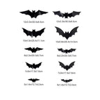 Halloween LED Night Light 3D Stereoscopic Bat Wall Decal PET Material Festival Party Home Wall Decoration Lamp