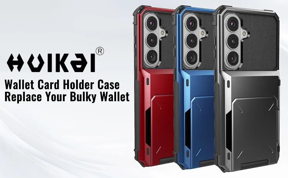 For Samsung Galaxy A37 Samsung A57 A56 A36 A26 A17 Card Holder Case Heavy Duty Wallet Hidden Flip Slot Protective Phone Cover