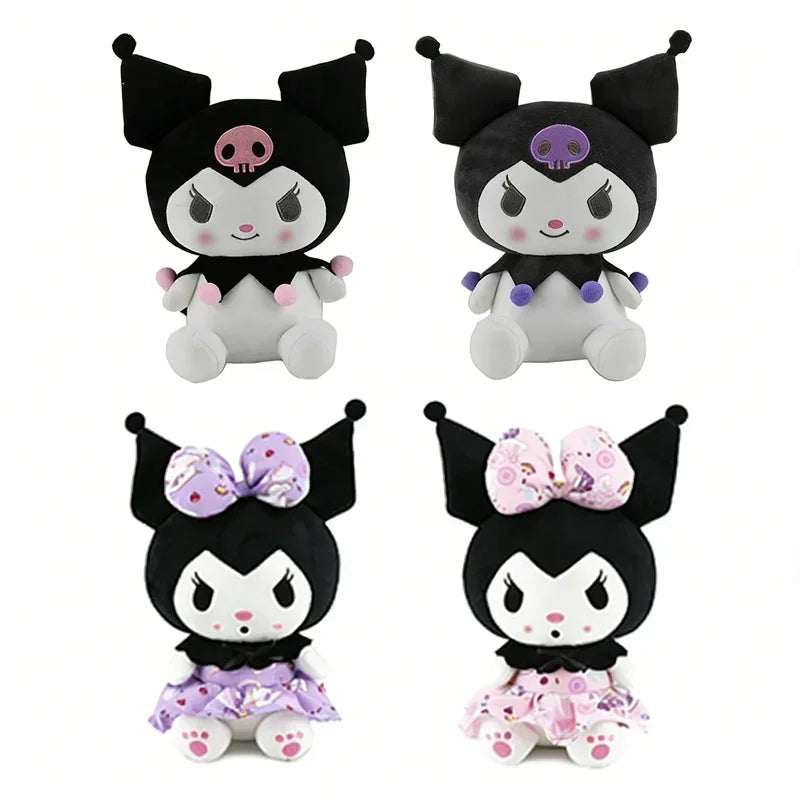 2026 New Sanrio Strawberry Kuromi & My Melody Plush Pillow, Soft Fluffy Stuffed Doll, Cute Bedroom Decor Surprise Gift for Girls