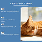 Cat Taurine Powder Supplement Support Cat Heart Wellness Healthy Eyesight Pet Body Daily Care Nutrition Powder