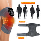 Electric Heating Shoulder Knee Massager with 3 Levels Vibration Muscle Relax Belt for Arm Enlarge Size for Shoulder