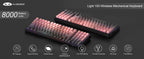 MageGee Light100 Wireless Mechanical Keyboard Side-Printed Hot-Swappable Tri-mode 2.4G/USB/BT RGB Gasket Creamy Gaming Keyboard