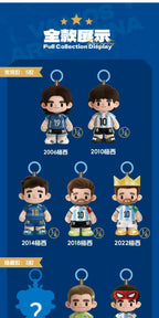 Original In-Stock Messi Argentina National Tea Player Series Vinyl Figurine Blind Box Pendant Collectible Ornament Toys Gifts
