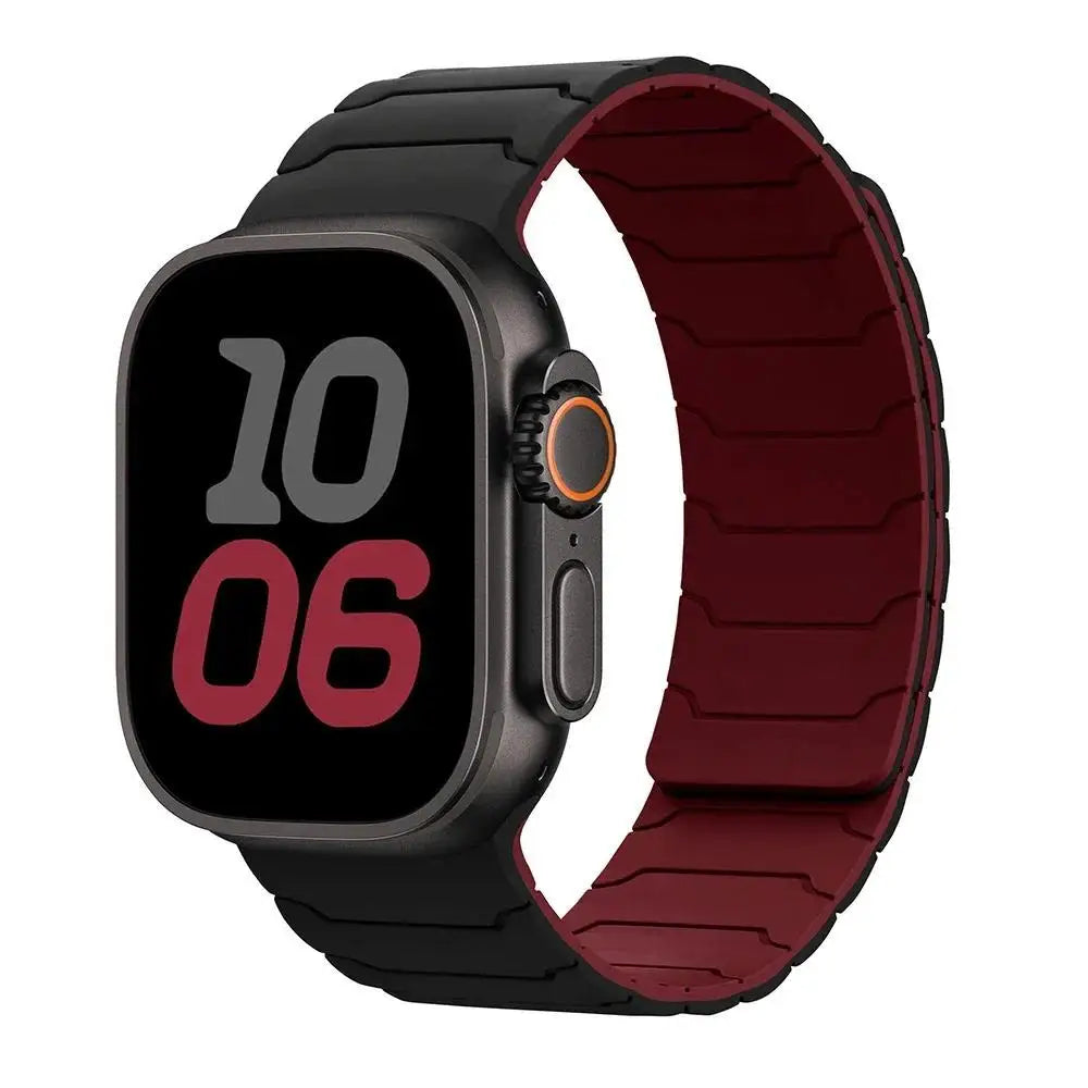 Magnetic Strap Silicone Bracelet For Apple Watch ultra 3 2 49mm 45mm 44mm 40mm 42mm 46mm 41mm 38mm IWatch Series 11 10 SE 9 8 7