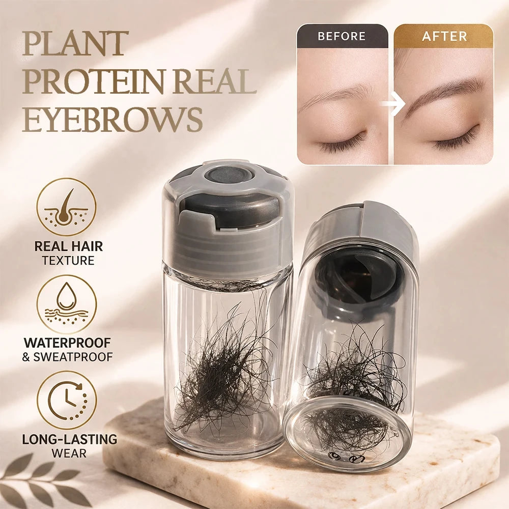 Real Eyebrow Texture Protein Fiber Cloned Eyebrows - Semi-Permanent PMU Microblading Eyebrow Pigment, Permanent Makeup Artists
