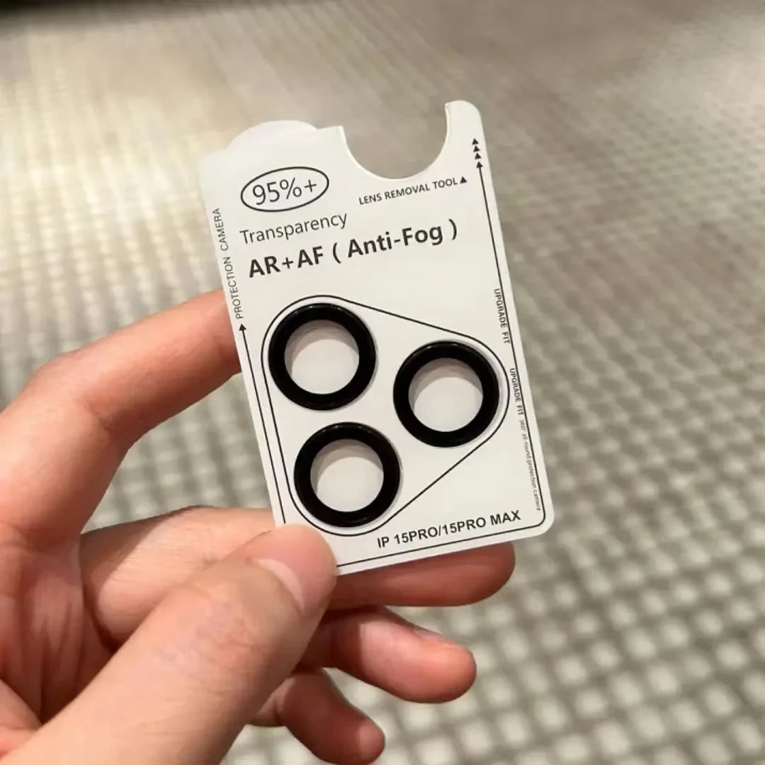 Quick Install Camera Lens Protector with Positioning Frame and Pry Tool, Compatible with iPhone 17/16/15/14/13/12 Pro Max