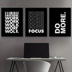 Modern Inspirational Words Canvas Art Prints Black White Interesting Motivational Wall Decor Poster for Home Office