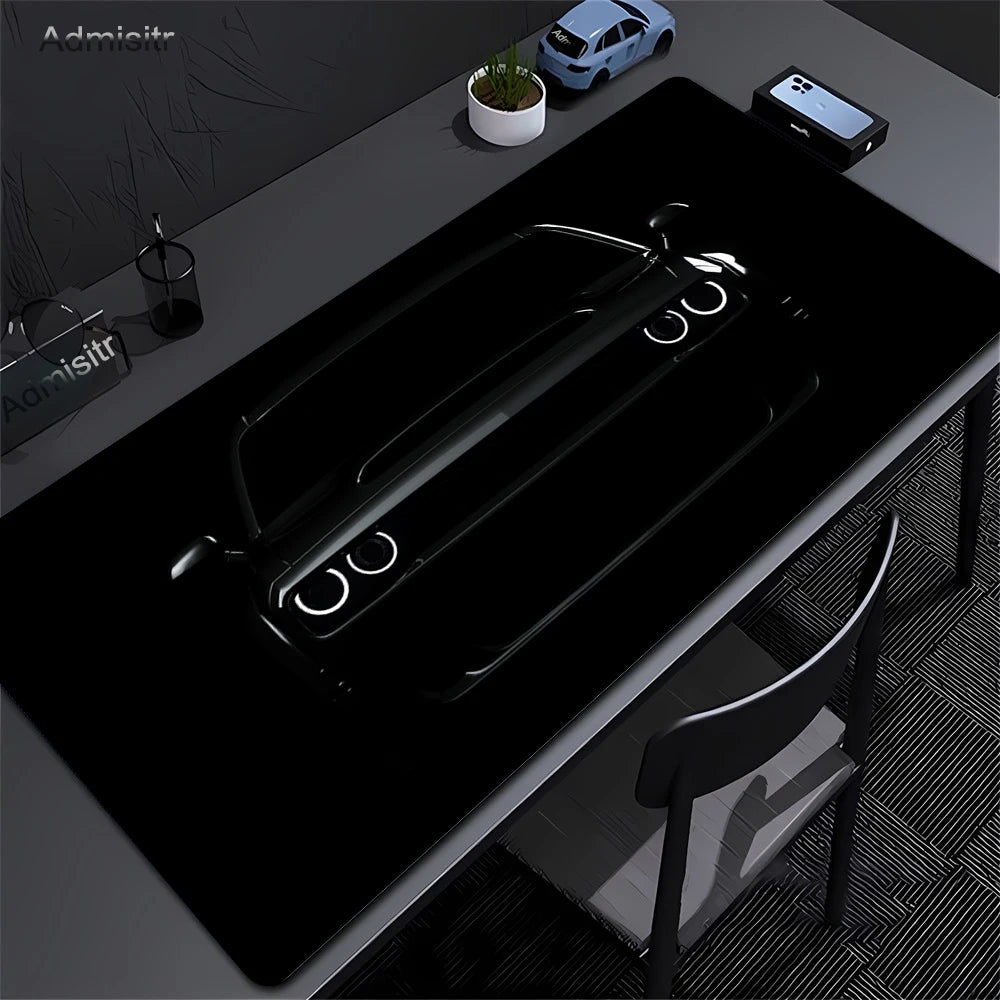 Japan Sports Car Large Black Mousepad Office Gamer Keyboard Desk Mat  Natural Rubber Mousepad Speed Desk Mat Anime Lock edge pad