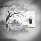 Mouse Pad Black And White Cherry Blossoms Gaming printon demand Large Mousepad XXL MousePads Office Carpet Soft Gaming laptop