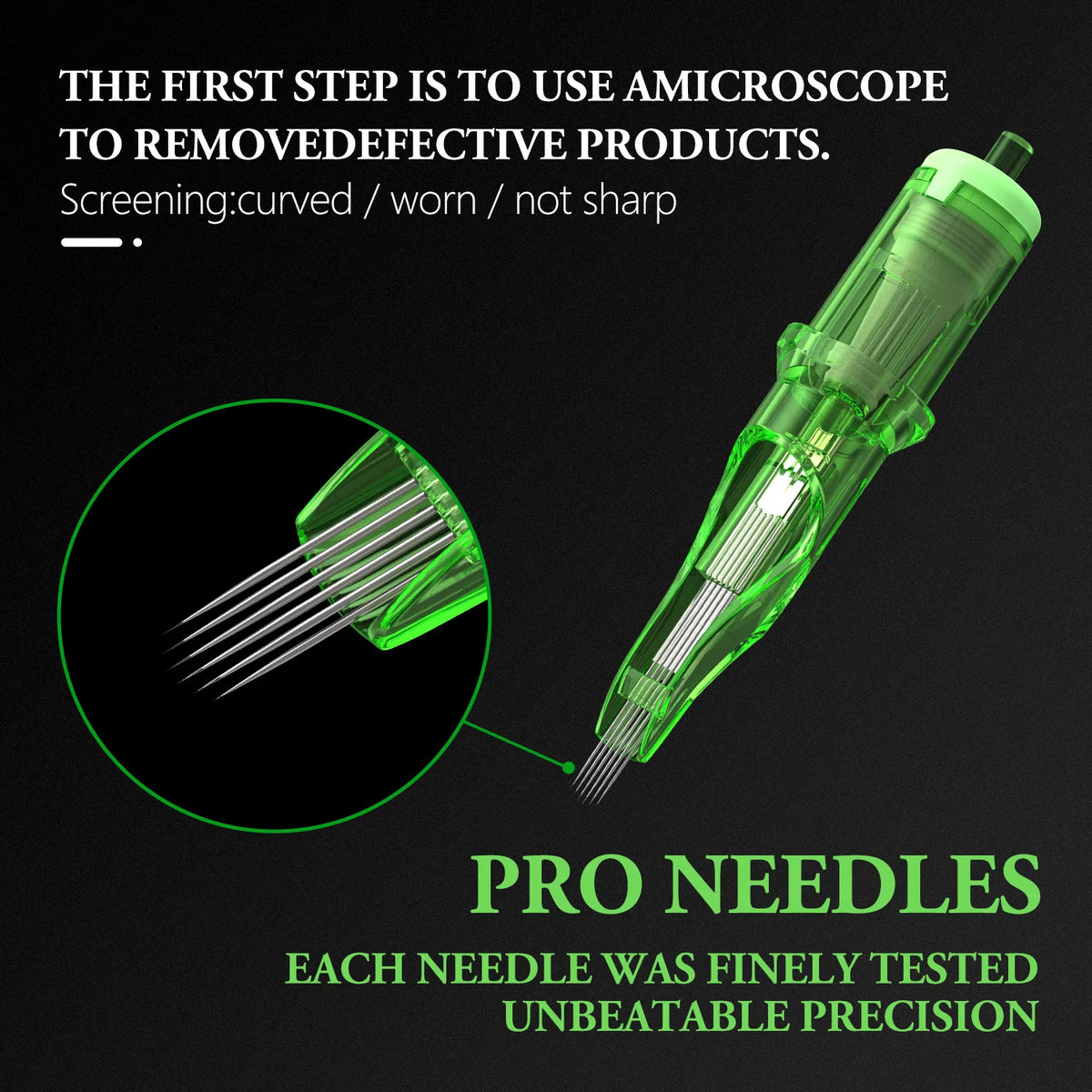 T-Rex 20pcs/Ink Cartridge Tattoo Needle RL RM Disposable Sterilization Safe Tattoo Needle 0.35mm Sterile Tattoo Needle Supply