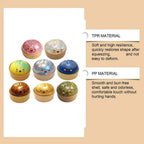Premium Squishy Steamed Bun Dumpling Toy Slow Rising Glitter Stress Relief Ball Soft Stretchy Fidget Desk Toy Home Office Decor