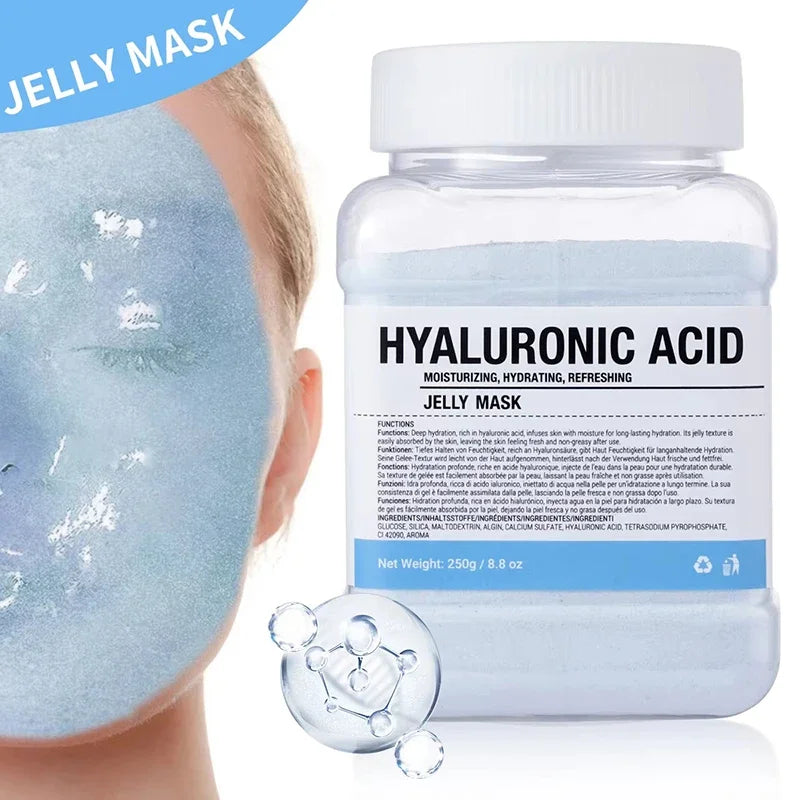 Salmon DNA PDRN Vitamin C Collagen Crystal Soft Mask Powder Rose Petal Hyaluronic Acid Face Mask DIY Plant Deep Hydrating Mask