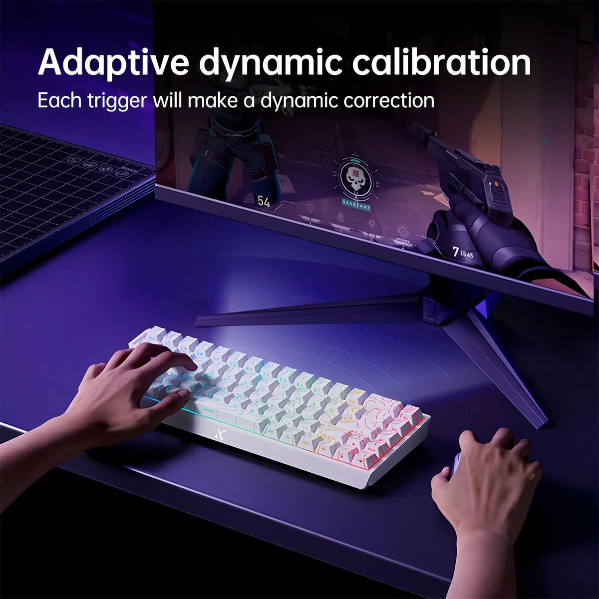 MCHOSE ACE 68 Magnetic Switch Gaming Keyboard Hall Effect Rapid Trigger Programmable RGB 8K Hz DKS/MT/TGL/RS/SOCD Keyboard ﻿