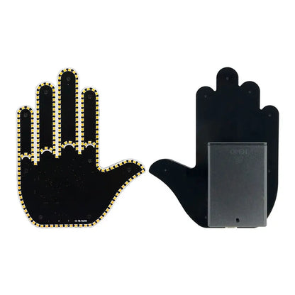 Car Gesture Light with Remote Control – Funny LED Palm Light for Road Rage Reactions