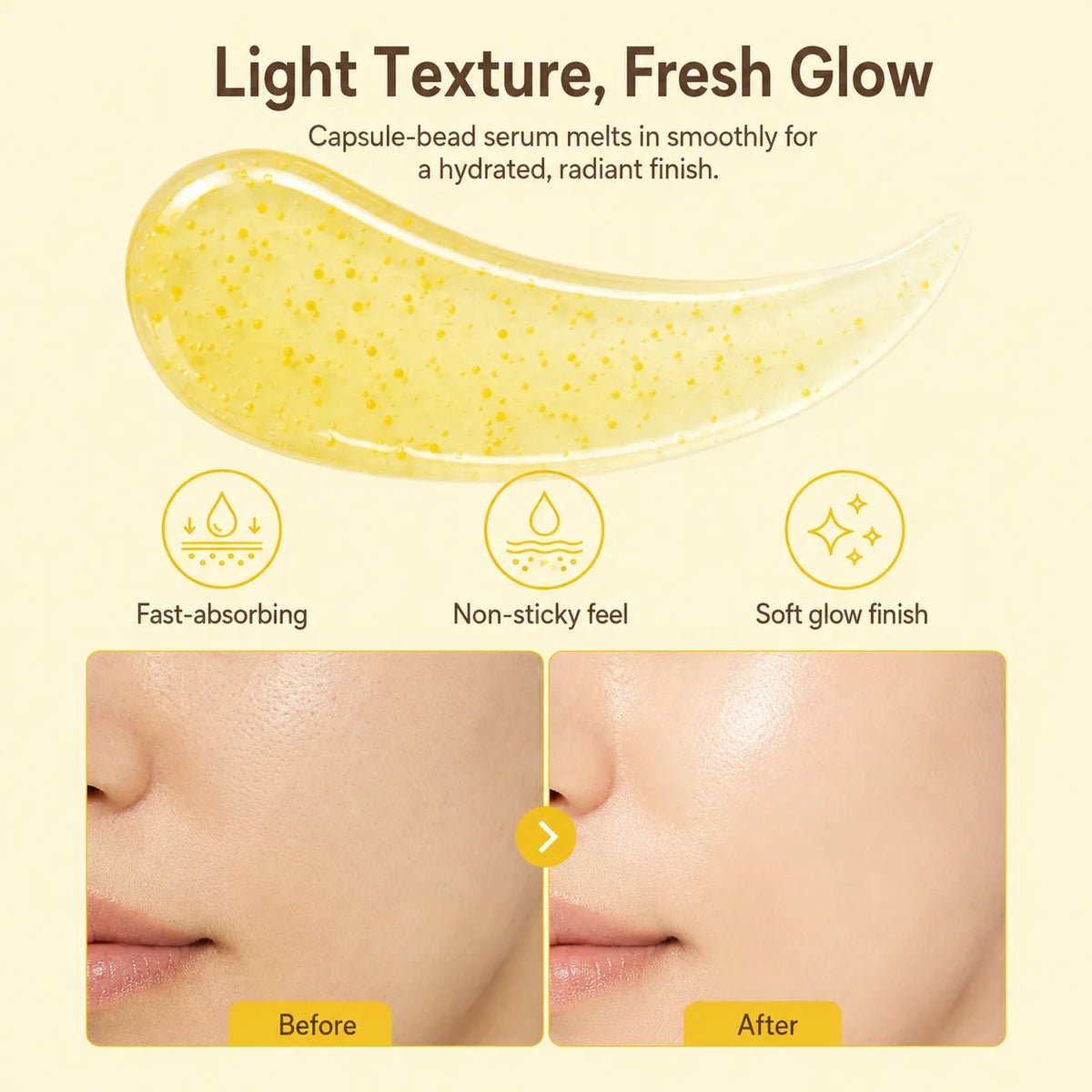 KOEC Deep Vitamin C Glow Capsule Serum, Radiance-Boosting Vitamin C Serum For Face With Niacinamide & Glutathione, For Vibrant, Even-Toned Complexion & Healthy-Looking Glow, 1.01fl.oz