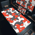 Gaming Mouse Pads Large Size Table Pad Blue White Strata Liquid Mouse Pad Computer Play Mat Leather Mouse Pad Keyboard Desk Mat