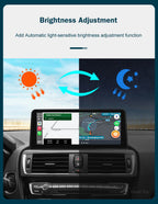 10.25'12.3' Wireless CarPlay Android Auto Multimedia Display Screen For BMW 1 2 3 4 Series F20 F21 F22 F30 F31 F32 F33
