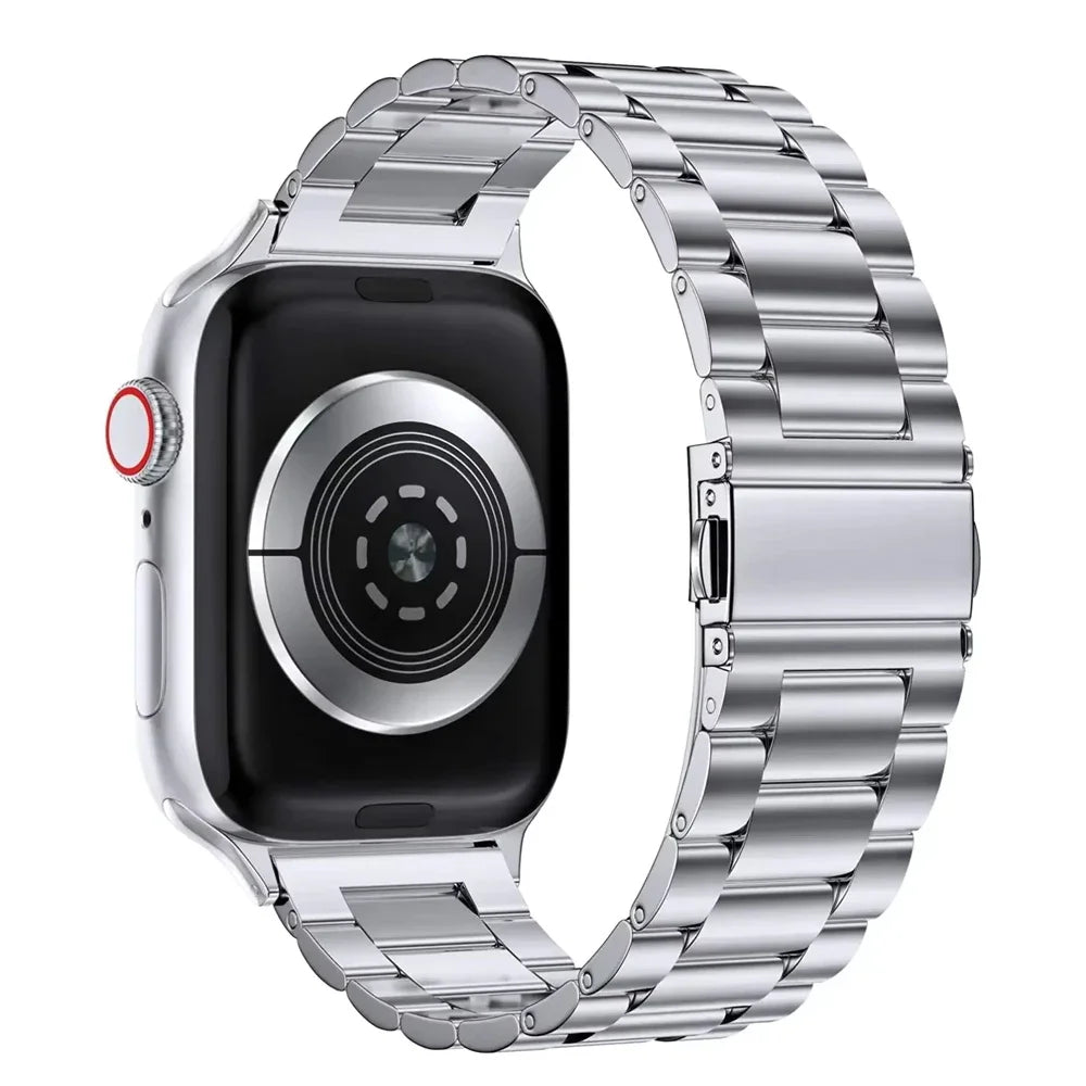 Stainless Steel Strap for Apple Watch Ultra 3/2 Band 46mm 49mm 40mm 44mm 42mm 41mm 45mm Bracelet IWatch Series 11 10 9 8 7 SE 6