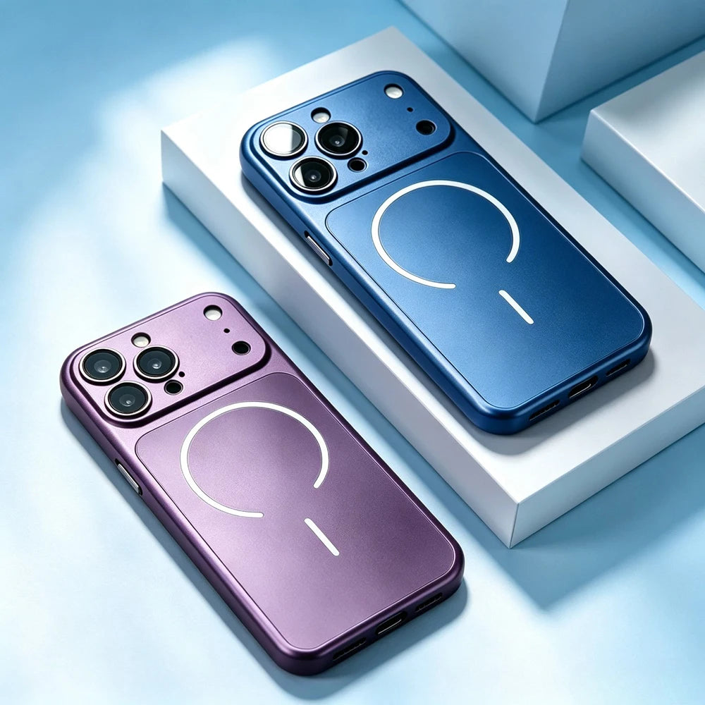Luxury Matte Hard PC Shockproof for MagSafe Wireless Charge Case for IPhone 18 17 17Air 16 15 14 13 Pro Max Protection Cover