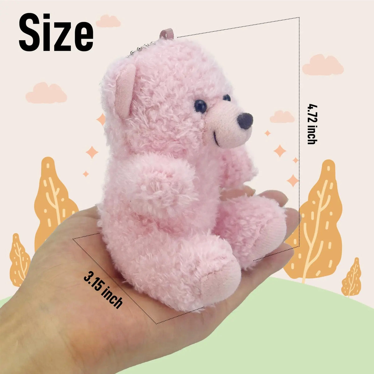 Mini Teddy Bear Bulk,Small Stuffed Animal Toy, Soft Plush Mini Teddy Bears for Baby Shower Graduation Wedding Birthday Party