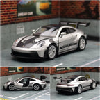 1:36 Porsche 911 992 GT3 RS Alloy Track Racing Car Model Diecast Metal Sports Car Model High Simulation Collection Kids Toy Gift
