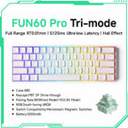 Akko MonsGeek FUN60 Mechanical Keyboard Magnetic Switch 60% Gaming Keyboards Rapid Trigger 0.01mm 8K ARGB HE/TMR Custom Keyboard