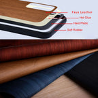 Case for Xiaomi Redmi 17C redmi17 redmi17 c 5G 4G funda bamboo wood pattern Leather back cover for xiaomi redmi 17 17c case