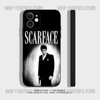 T-Tony M-Montana S-Scarface Phone Case For iPhone 17 16,15,14,13,12,11,Pro,XS,Max,XR,Plus,Mini Soft Silicone Black Shockproof