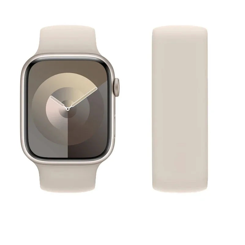 Solo Loop Silicone for Apple Watch Bands 40mm 44mm 45 41 49mm 42mm 46mm 38 Bracelet iwatch Series 11 10 9 8 7 6 SE3 Ultra2 Strap