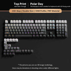 2026 Original Daylight Keycaps PTB Translucent, Side-engraved Oem 135 Keys, Customized To Fit 60/84/98/108 Mechanical Keyboards.