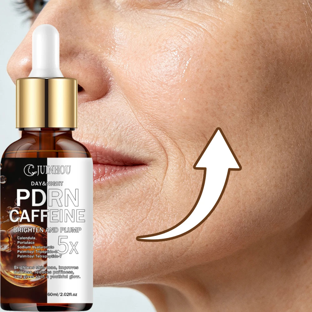 JUINHOU PDRN Caffeine Facial Serum Brightening Soothing Reduce Puffiness Makes Skin Look Plump And Vibrant Suitable For Everyone