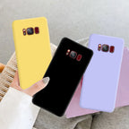 Liquid Silicone Soft Cases For Samsung Galaxy S8 S9 S10 S20 S21 FE S22 S23 Plus Fundas For Samsung Note 8 9 10 20 Plus Cover