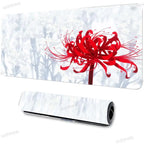 Accessories Long Mousepad Red Spider Lily Mouse Pad XXL Desktop Keyboard Table Pads Large Game Rubber Anti-slip DeskMat Computer