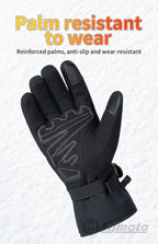Winter Motorcycle Gloves for Men Women Waterproof Warm Cold Weather Riding Gloves Touchscreen for ATV UTV Road Racing Snowmobile