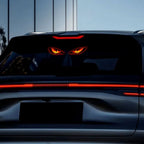 KEVANLY Solar Power Car Demon Eye Light Cool Flashing Warning Light Dynamic Safety Vehicle Signal Lights Universal