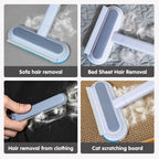 3 in 1 Pet Hair Remover Brush Long Handle Window Cleaning Brush Pet Fur Cleaning Tool Manual Cat Dog Hair Remover Brush
