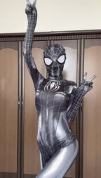 Halloween Cosplay Costume For Spider Women Superhero Costume Black Cat Tight 3d Printing Jumpuit Bodysuit Toys Christmas Gift