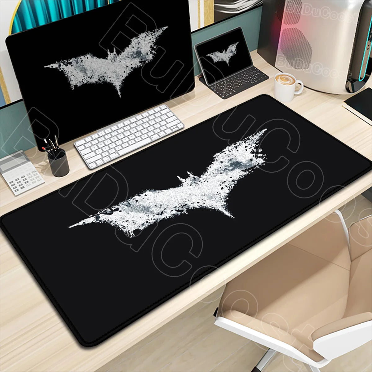 B-Batman Mouse Pad HD Large Gaming Non-slip Rubber Keyboard Desk Mat Office Laptop Computer Pc Gamer Cabinet Mousepad Xxl Carpet
