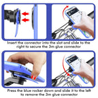 1set Motorcycle, Bicycle Handle, Mobile Phone Holder, Detachable 360 ° Rotating Shock-absorbing Mobile Phone Holder